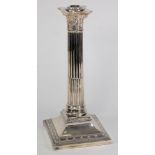 An Edward VII silver Corinthian column l