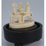 A 19th century Dieppe ivory miniature ca