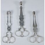 A pair of Georgian silver sugar nips, ma