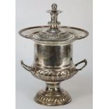 An Edwardian plated ice bucket of neo- c