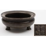 A Chinese bronze tripod censer: of compr