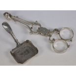 A George III silver caddy spoon, maker C