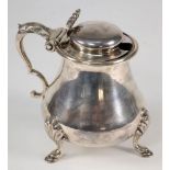 A Victorian silver mustard pot, maker Ri