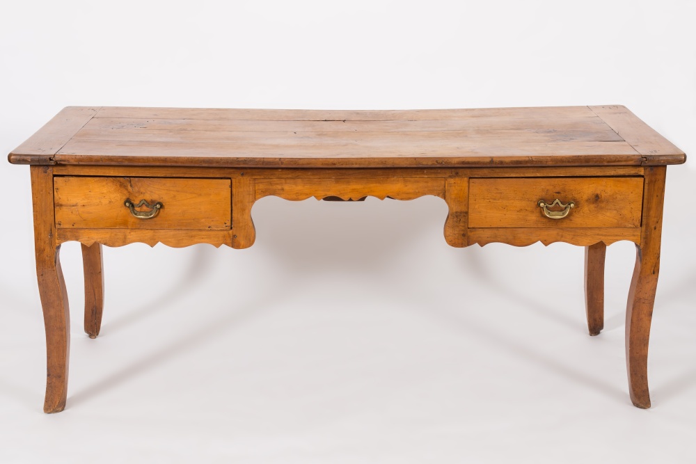 A French provincial fruitwood rectangula
