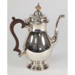 An Elizabeth II silver coffee pot, maker