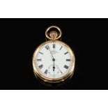 Dent, an 18ct gold pocket watch: the whi