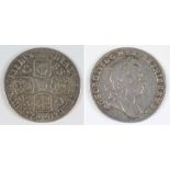 A George I sixpence, 1723: ssc in angles