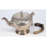 A George II silver teapot maker HB, Lond