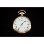 Zenith, a 9ct gold keyless pocket watch