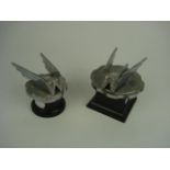 Two Wolseley  winged 'W' radiator cap ma