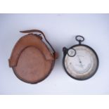A 3 inch brass compensated barometer by