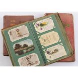 Two postcard albums containing mid-20th