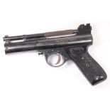 A Post-War Webley MkI .22 air pistol:.