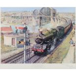 Terence Cuneo . The Last Steam Hauled Co