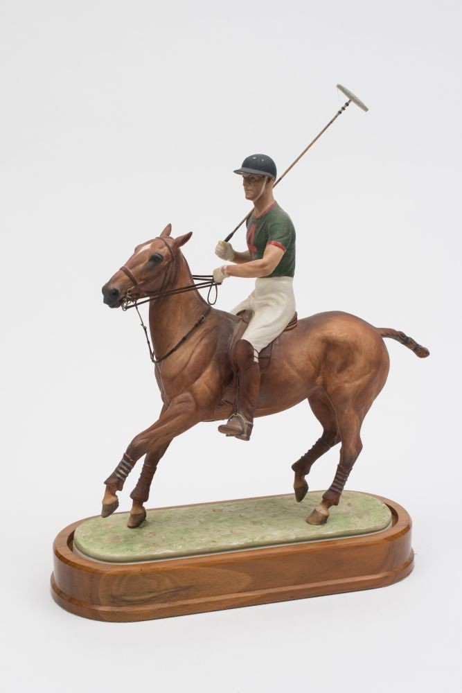 A Royal Worcester porcelain equestrian g