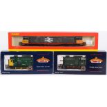 Two Bachmann 08 Diesel shunters, one BR