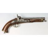 A 19th century percussion cap pistol:, 9