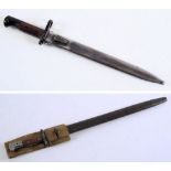 A British 1903 type bayonet in leather s