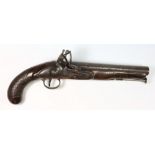 A 19th century flintlock pistol:, the 9