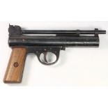 A Webley Pre-War straight grip Mk I .22