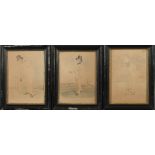 Three 19th Century cricketing engravings