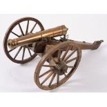 A brass model of a cannon:, the 12 1/2 i