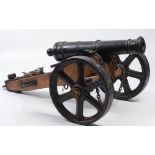 A cast iron cannon:, the 23 inch five st