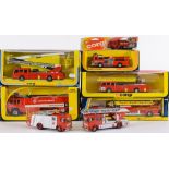 Corgi, assorted die-cast fire appliances