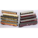 Ten various carriages, Lima , Hornby and