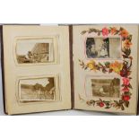 An empty cabinet photographs album with