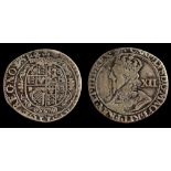 A Charles I shilling, York mint: bust in