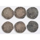 Three Charles I shillings: all pre 1638.