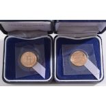 Royal Mint, two Elizabeth II gold proof