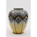 An Art Deco faience vase by Lionel Dufra