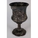 A Victorian silver goblet, maker AGP, Lo