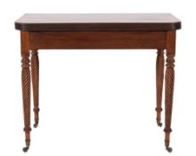 A Regency mahogany and inlaid rectangula