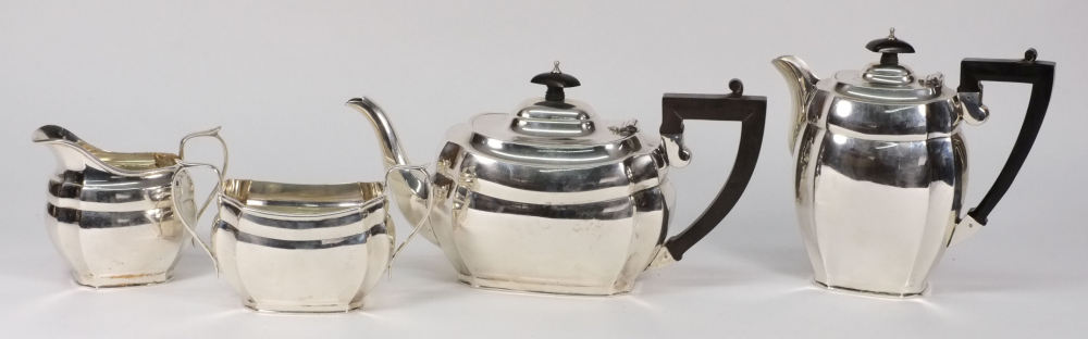 A George VI silver four-piece tea servic - Image 2 of 2