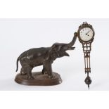 A Victorian bronzed elephant mystery tim