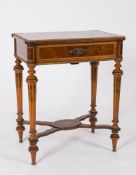 A 19th Century French amboyna wood, flor