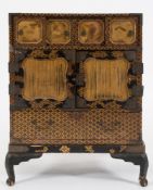 A late 19th Century Japanese black and g