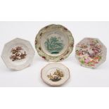 A group of four 'Chinoiserie' child's pl