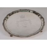 An Elizabeth II silver salver, maker BES