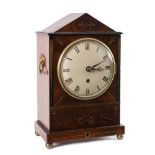 A Regency mahogany bracket clock: the ei