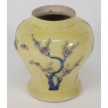 A Chinese porcelain vase of Fahua type: