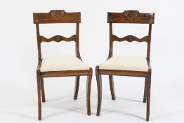 A set of four Regency Scottish carved ma