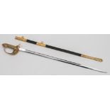 An Elizabeth II Royal Naval dress sword by Wilkinson, London:,