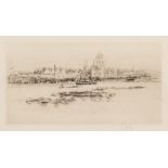 William Wallcot [1874-1943]
The Thames:-
etching, signed in pencil
sight size 11.5 x 19cm.