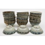 Tek Sing Cargo - thirty Chinese porcelain bowls: of circular form painted on the exterior with a