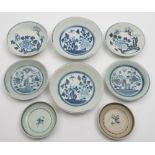 Tek Sing Cargo - four good pairs of Chinese porcelain plates: comprising two painted with peony,