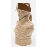 A Staffordshire stoneware character jug of Admiral Nelson: of traditional form,
